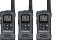 Motorola Solutions, Portable Frs, T200tp, Talkabout, Two Way Radios, Rechargeable, 22 Channel, 20 Mile, Dark Gray, 3 Pack